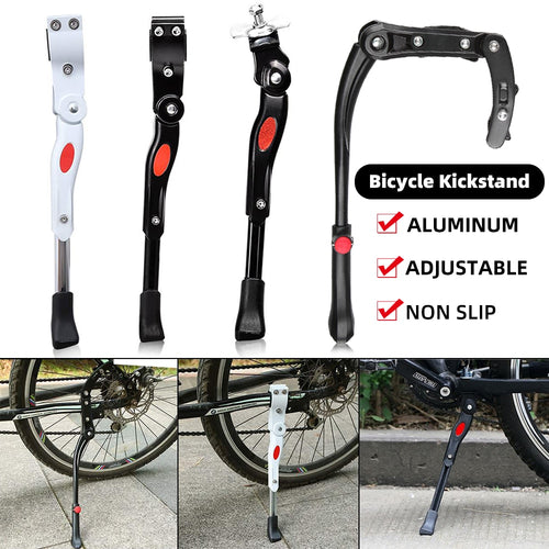 Vertvie Bike Support Side  Stand Adjustable Aluminum Bicycle Kickstand Parking Rack Mountain Road Cycling Parts Accessories